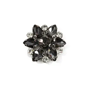 Rhinestone flower shoe buckle DIY apparel accessory sparkling glass crystal decorative patch