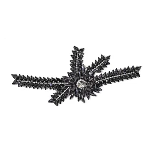 Handgemachte Glas-Strass-Applikation Aufnäher für DIY Brautkleid Bekleidungszubehör