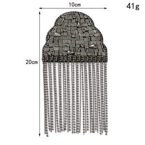 Fashion vintage tassel shoulder epaulette clothing accessory decorative patch trim