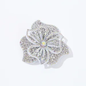 Dazzling rhinestone flower patch sparkling multi-layer crystal diy apparel accessory craft