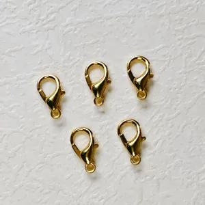 Moschettoni placcati in oro fai da te gioielli che fanno connettori anelli artigianali
