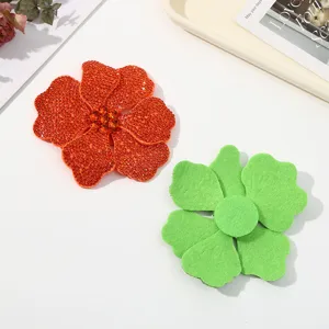DIY 3D rhinestone flower patches crystal rhinestone garment accessories for crafts design