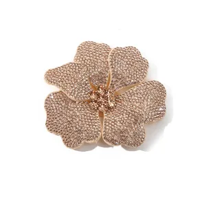 DIY rhinestone flower shoe clip charm sparkling crystal accessory for dress bags