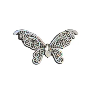 3D crystal rhinestone butterfly patch DIY hair accessory shoe decoration sparkling craft