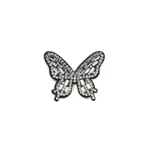 Crystal rhinestone butterfly DIY hair clip shoe flower accessory sparkling design