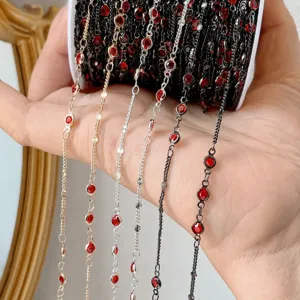 DIY Copper Chain Tassel Chain Handmade Beaded Chain Classical Hairpin Jewelry Accessories Craft Material Supplies
