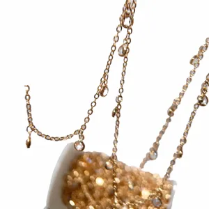 4mm copper handmade chain DIY jewelry accessories for ancient style hair ornaments and apparel.