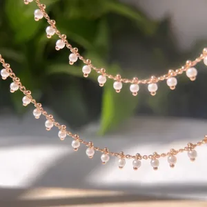 Catena di perle fai da te in rame materiale per gioielli collana fatta a mano accessorio artigianale