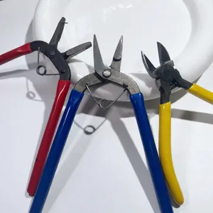 Pinze per Gioielli in Acciaio Inossidabile Manico Lungo Multifunzionale Pinze da Taglio Espansione Becco Piatto Utensile DIY