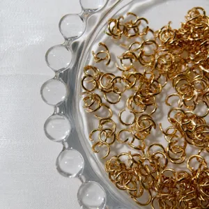 Anneaux de saut ouverts dores accessoires de bijoux DIY pour colliers et bracelets faits main.