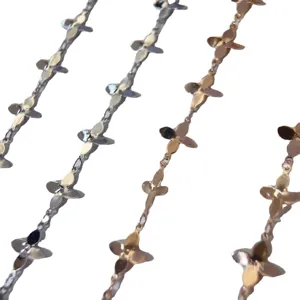 Catena quadrifoglio in ottone DIY accessori per la creazione di gioielli metallo set