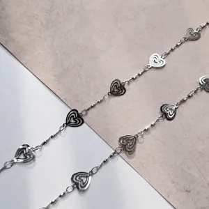 Copper Chain DIY Jewelry Accessories Mobius Heart Twist Chain For Handmade Necklace Glasses Chain Craft Supply