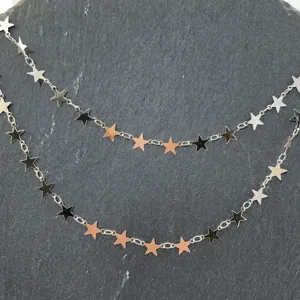 Catena a stella in rame ciondolo accessori per gioielli fai da te nappa fatta a mano fornitura
