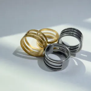 Edelstahl Ring Schnalle DIY Schmuck Zubehör Handgemachte Offene Biegeringe Spaltringe Verbinder Bastelwerkzeuge