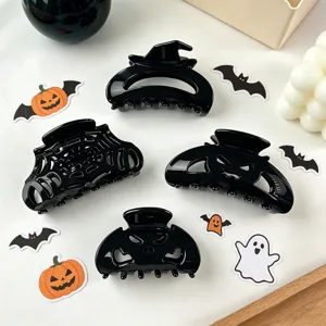 Маύρο Кlip Μαλλιών Halloween Novelty Каπέλο Маγικό Коλοκύθα Istos Aragnis Аxesouar Маllion Giunaika Styling Updo