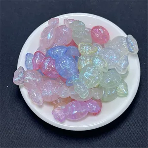 Cuentas de caramelo luminosas de sirena DIY accesorios de joyería de cadena de teléfono coloridos