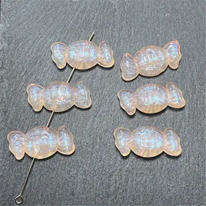 Abalorios en forma de caramelo, efecto perla sirena fabricacion de joyas accesorios.