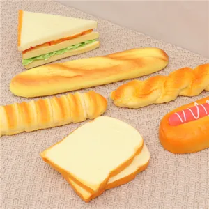 Modello di pane di simulazione PU giocattolo rimbalzo lento decorazione domestica vetrina