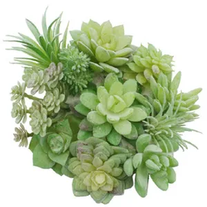 Artificial Succulent Plants PVC Fake Succulents Greenery Floral Home Wedding Decor