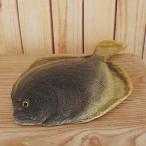 Simulated flatfish model decorative plate creative kitchen tableware home wall hanging ornament