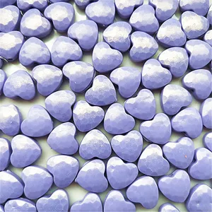 Acrylic faceted heart beads, mermaid purple DIY necklace bracelet jewelry making components.