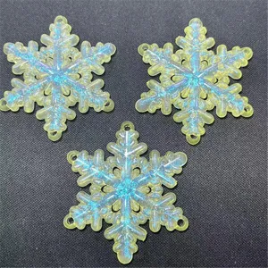 Pendentif flocon de neige lumineux sirène acrylique DIY bijoux téléphone accessoires