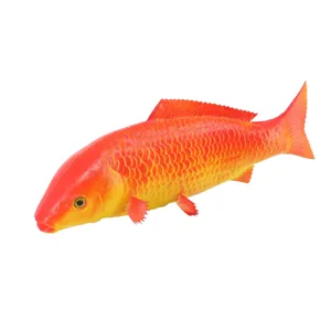 Realistic simulated fish model, PU material, perfect pet toy and decoration for home or aquarium.