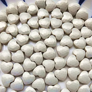 Acrylic faceted mermaid heart beads for DIY jewelry making necklace bracelet charms