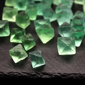 Pietra grezza di cristallo di fluorite verde naturale campione minerale decorazione