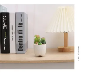 Planta suculenta artificial en maceta decoracion de escritorio estilo ins pequena planta falsa