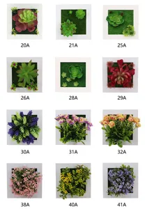 Pianta succulenta artificiale cornice da parete appesa piante verdi decorazione casa.