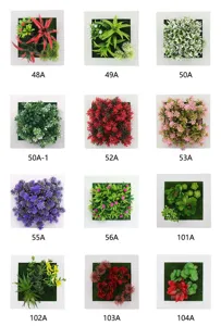 Decorazione da parete con cornice per foto sospesa di piante succulente artificiali