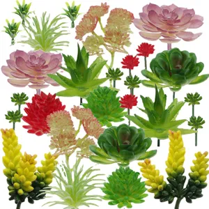 Artificial succulent plants assorted DIY potted fake flower accessories green plants