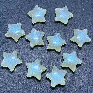 Acrylic luminous mermaid star beads for DIY jewelry phone charms and crafts accessories.