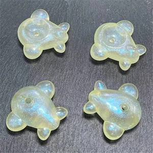 Acrylic airplane beads glow in the dark iridescent DIY jewelry charms for phone chains