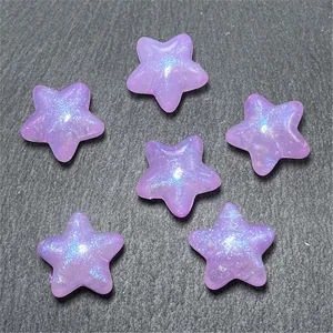 Mermaid luminous star beads DIY jewelry phone chain handmade accessories craft supplies.