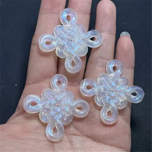 Luminous mermaid Chinese knot resin charms DIY jewelry phone chain craft accessories 3pcs