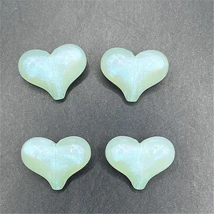 4pcs Luminous Mermaid Heart DIY Charms Resin Cabochons for Phone Chain Craft Accessories
