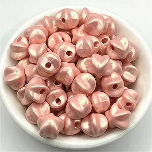ABS pearlescent star beads pink magic color DIY jewelry bracelet necklace crafts accessories.