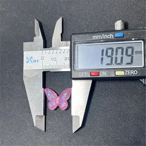 Pink mermaid resin butterfly charm DIY jewelry making craft accessory pendant 1pcs