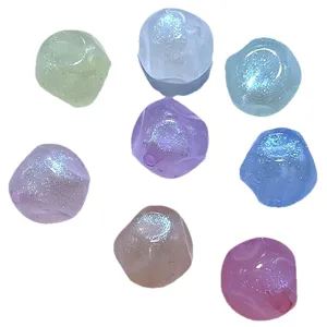 Cuentas de higo luminosas de sirena acrílica accesorios de joyería DIY para cadenas de bolsos