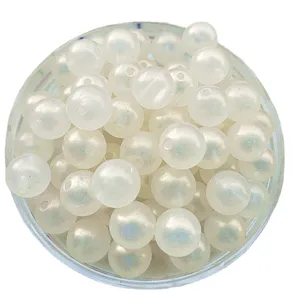 Perles en acrylique iridescentes rondes pour la fabrication de bijoux artisanaux de bricolage