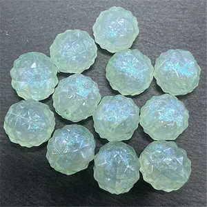 Acrylic luminous bayberry beads for DIY jewelry making and phone chain bag accessories.