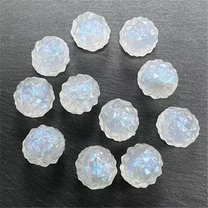 Acrylic luminous mermaid faceted beads DIY craft accessories for phone charms and bracelets.