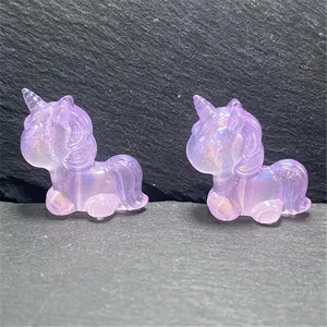 Licorne sirène lumineuse perles bijoux DIY accessoires faits main vue de détail