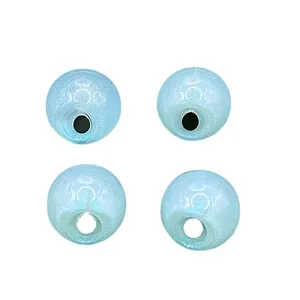 Perles lumineuses à trou latéral pour accessoires DIY, fabrication de bijoux et loisirs.
