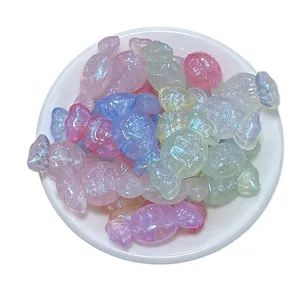 Cuentas caramelo perladas sirena DIY cadena teléfono y accesorios artesanía vista principal.