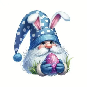 Paashaas Gnome Acryl Hangend Ornament Leuke Stippen Hoed Auto Vlakke Hanger Decor