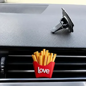 Carino clip per bocchetta deodorante per auto patatine, decorazione profumo creativo