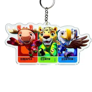 Portachiavi in acrilico mascotte Coppa del Mondo 2026 simpatico ciondolo borsa animale regalo